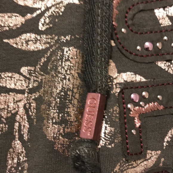 Army Green GUESS HOODIE - Picture 6 of 6